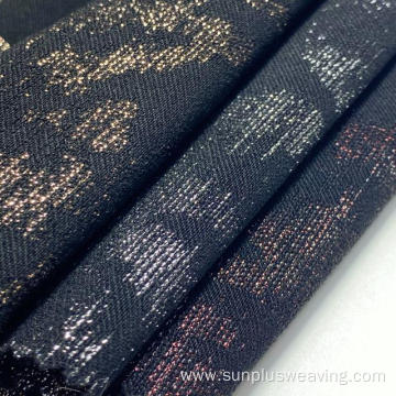 black gold jacquard fabric women's trousers new style
